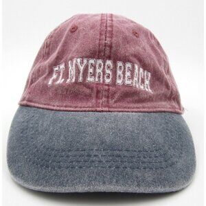 Fort Myers Beach Florida Embroidered Adjustable Hat (B)